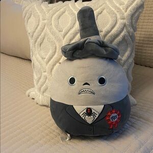 Gray and Black Plush Toy